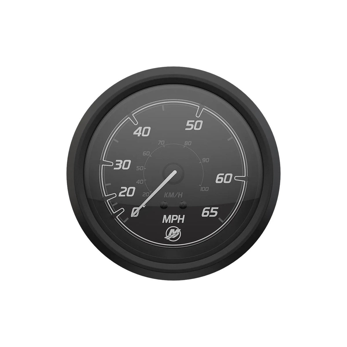 MERCURY マーキュリー スピードメーター 65MPH(100km/h) スポーツシリーズ ブラックフェイス＆ブラックベゼル 79-8M6020028