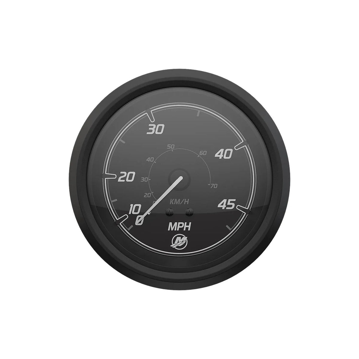 MERCURY マーキュリー スピードメーター 45MPH(70km/h) スポーツシリーズ ブラックフェイス＆ブラックベゼル 79-8M6020027