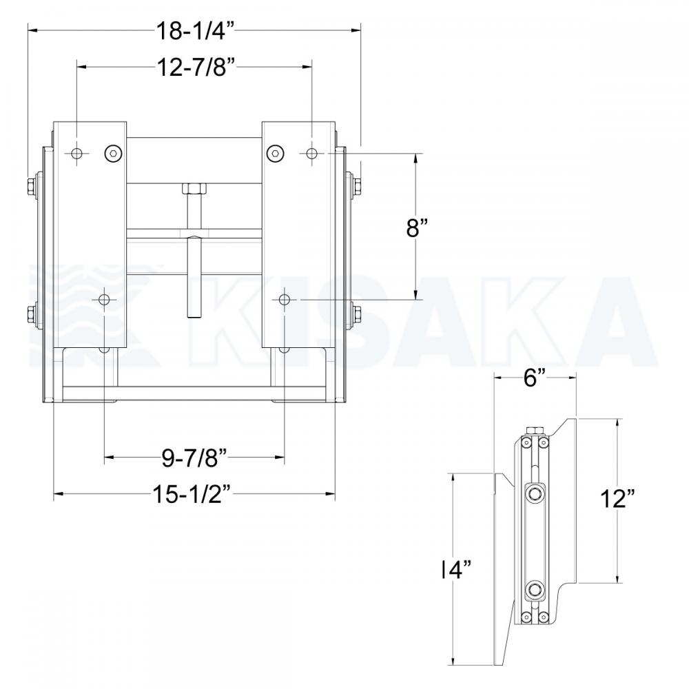 SEASTAR マニュアル ジャックプレート6インチセットバック 941157