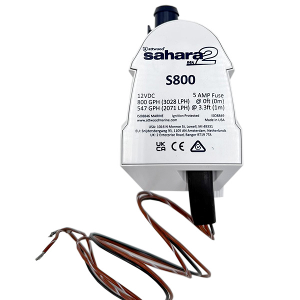 attwood 5508-2 SAHARA MK2 ビルジポンプ 自動 12V 800GPH 255082