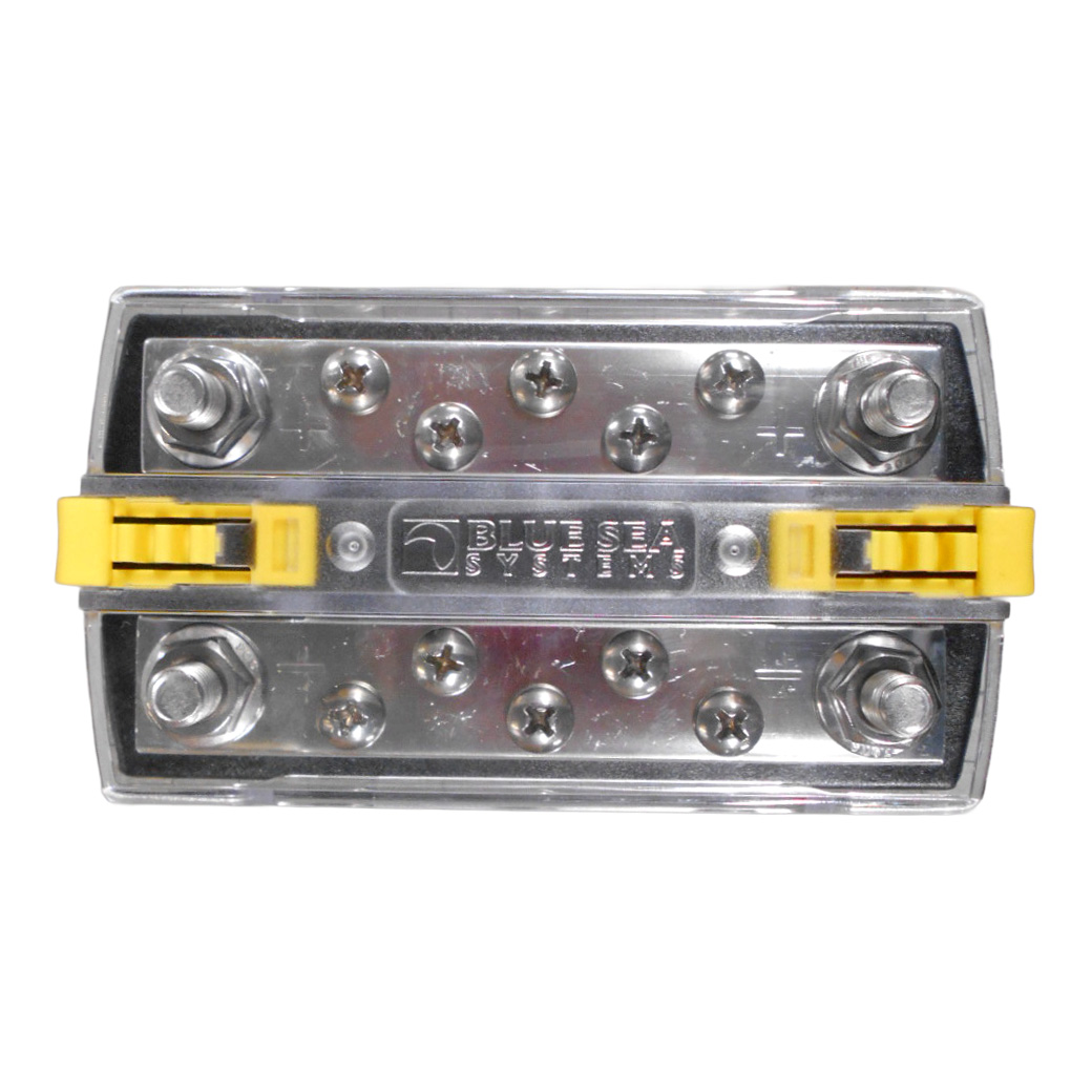 デュアル バスバー ｢DC48V-150A AC300V-130A カバー付き 1/4"+#10｣ 730415