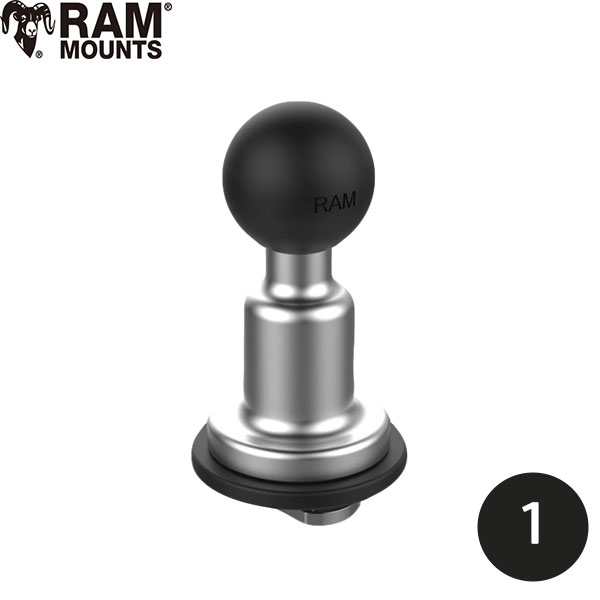 RAM MOUNTS ラムマウント 1インチボール アルミ ピンロックボールTボルト アタッチメント付き RAM-B-463-TRA1U