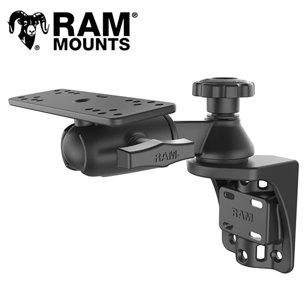 RAM MOUNTS ラムマウント 魚探マウント 6インチ スイングアーム 2ステーション 360度回転 RAM-109VSB