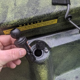 ラムマウント ウエッジアダプター付き セイルポート用 1.5インチボール