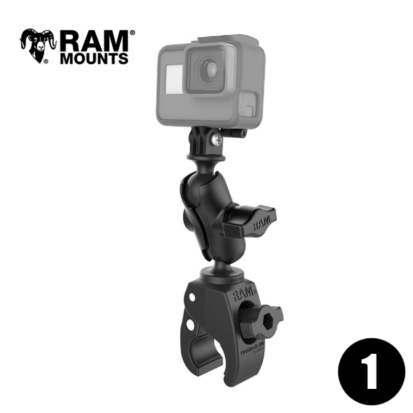 RAM MOUNTS ラムマウント 1インチボール GoPro対応 カメラベース&ショートアーム&タフクロー RAM-B-400-A-GOP1U