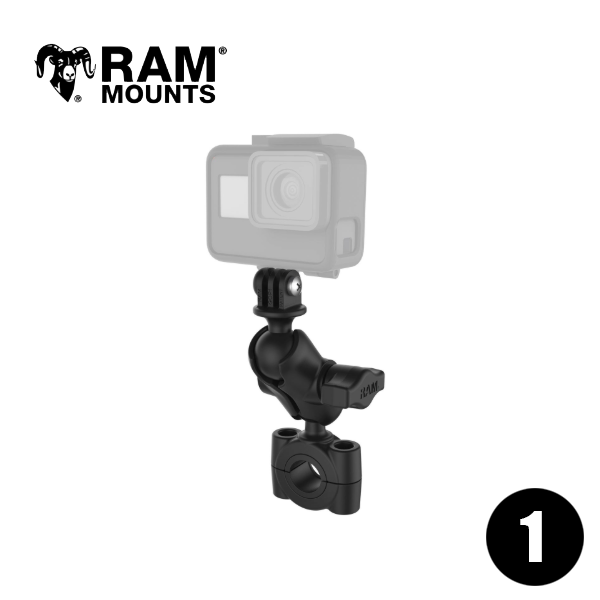 RAM MOUNTS ラムマウント 1インチボール GoPro対応 1インチボール カメラベース&ショートアーム&トルクベース RAM-B-408-75-1-A-GOP1U