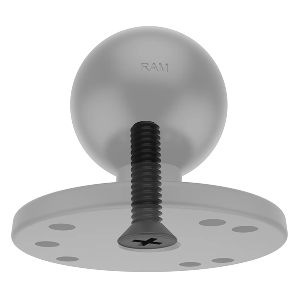 RAM MOUNTS ラムマウント 1.5インチボール ラウンドベース 強化ボルト内蔵 RAM-202U-IN1