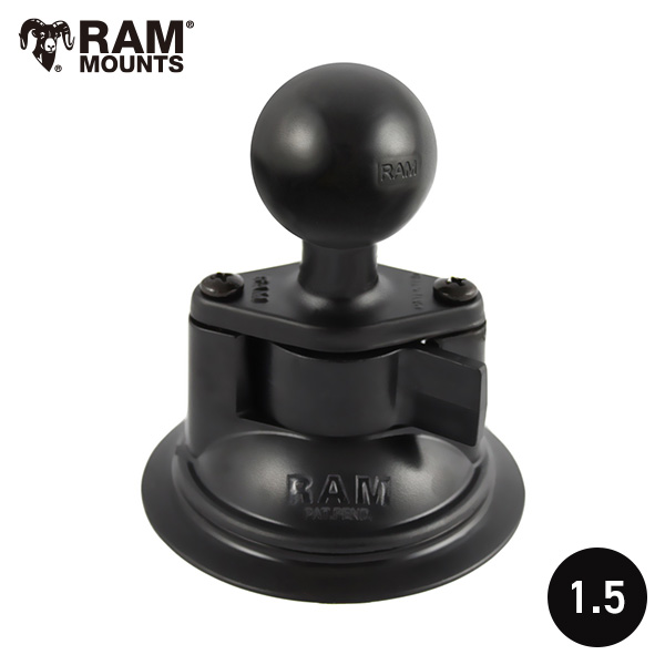 RAM MOUNTS ラムマウント 1.5インチボール サクションカップベース 吸盤 RAM-224U