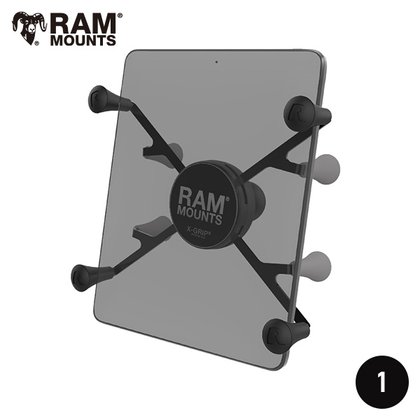 RAM MOUNTS ラムマウント Xグリップ 7～8インチ タブレット用 1インチボール RAM-HOL-UN8BU