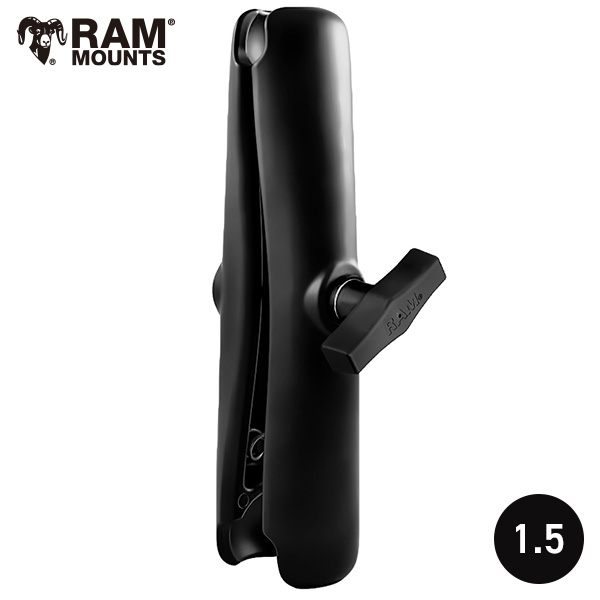 RAM MOUNTS ラムマウント 1.5インチボール ダブルソケットアーム ロング RAM-201U-D