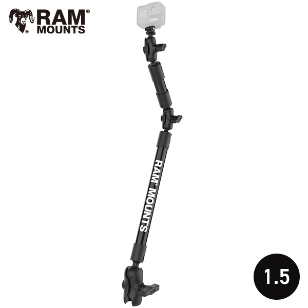 RAM MOUNTS ラムマウント GoProマウント 1.5インチボール アクションカメラマウント 762mm