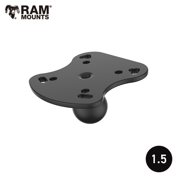 RAM MOUNTS ラムマウント 魚探マウント 1.5インチボール LOWRANCE QRB用ベース RAM-107BU