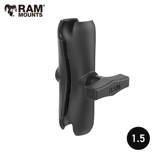 RAM MOUNTS ラムマウント 1.5インチボール ダブルソケットアーム ミディアム RAM-201U