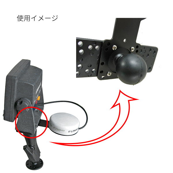 GPSアンテナ用 取付プレート RAM-338U 700338