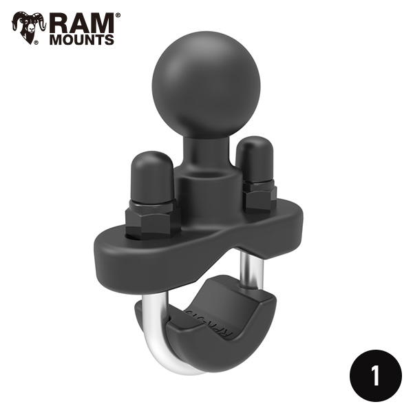 ラムマウント 1インチボール シングルUボルトベース 0.5～1インチレール用