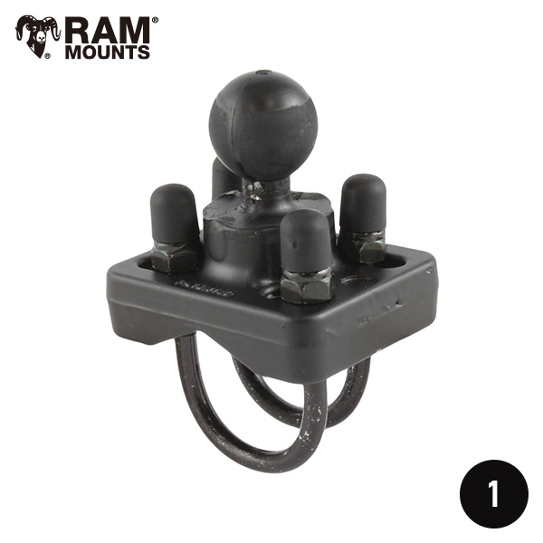 RAM MOUNTS ラムマウント 1インチボール ダブルUボルトベース 1～1.25インチレール用 RAM-B-235U
