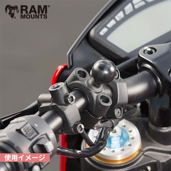 RAM MOUNTS ラムマウント 1インチボール トルク ミディアム レールベース RAM-B-408-75-1U