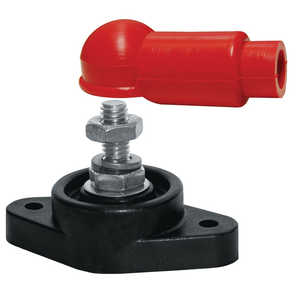 パワーポスト「ターミナル 1/4"NC｣ レッドブーツ付 ブルーシーシステム BLUE SEA SYSTEMS 2001