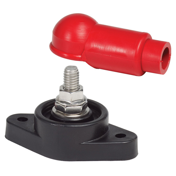 パワーポスト 「ターミナル スタッド 3/8"NC｣ レッドブーツ付 ブルーシーシステム BLUE SEA SYSTEMS 2003