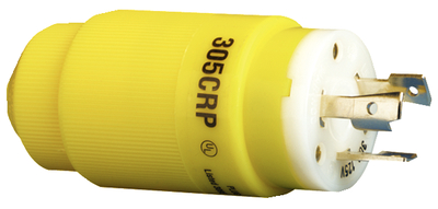 陸電 コネクター 「30A/125V 陸側」 マリンコ marinco 398200